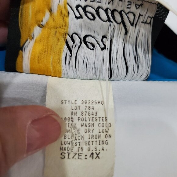 Silver Threads Windbreaker Jacket Women Plus Size 4X Blue White Full Zip Comfort - Picture 6 of 11